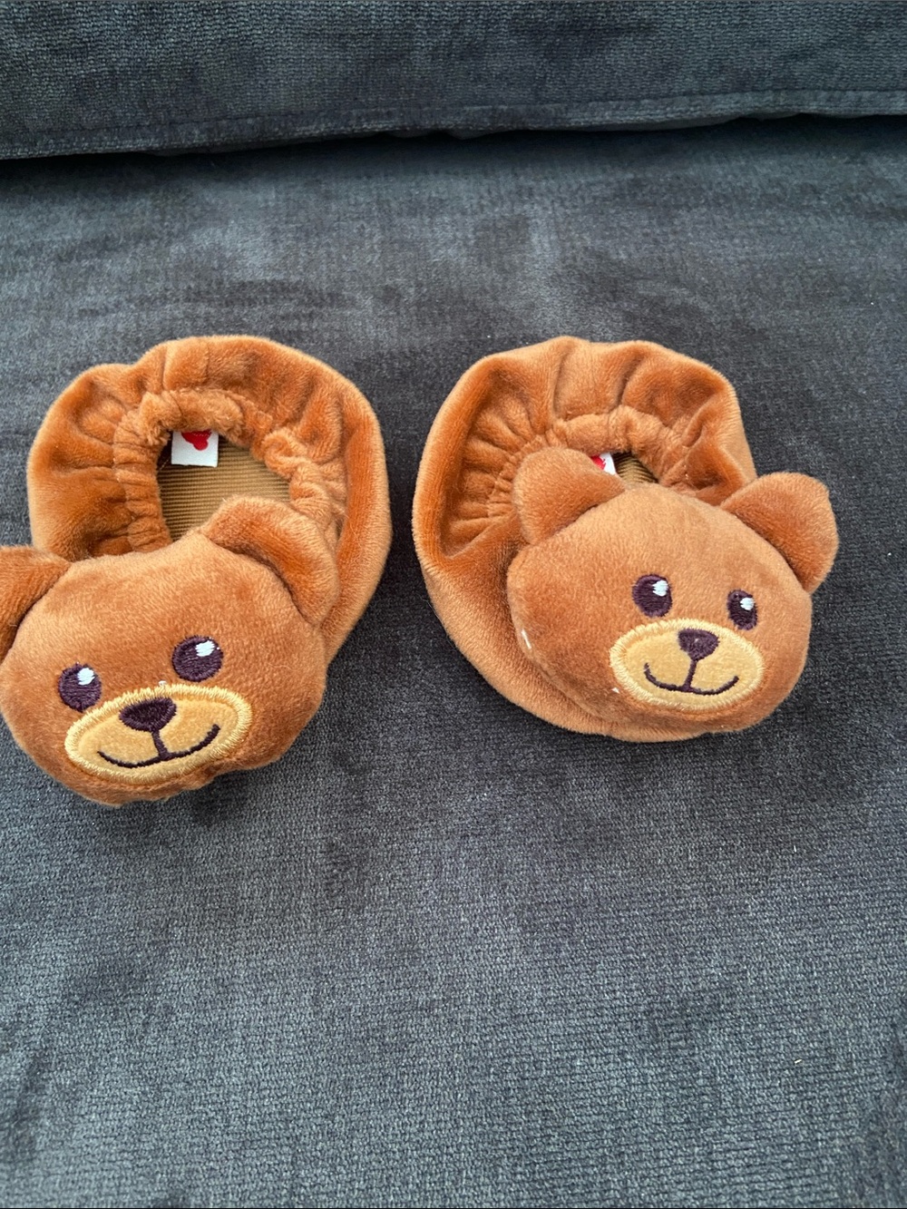 Build-a-Bear Brown Plush Bear Baby Booties NWOT